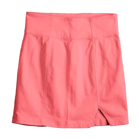 Juniors' SO® High-Rise Side Notch Mini Skirt in ELVN BROWN suede SIZE 3/26 NWT - Picture 10 of 11